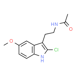 ChemSpider 2D Image | N-[2-(2-Chloro-5-methoxy-1H-indol-3-yl)ethyl]acetamide | C13H15ClN2O2