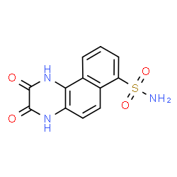ChemSpider 2D Image | 2,3-Dihydroxybenzo[f]quinoxaline-7-sulfonamide | C12H9N3O4S