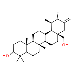 ChemSpider 2D Image | (3R,6aS,6bR,8aR,11S,12S,12aR,14aS,14bR)-8a-(Hydroxymethyl)-4,4,6a,11,12,14b-hexamethyl-10-methylenedocosahydro-3-picenol | C30H50O2