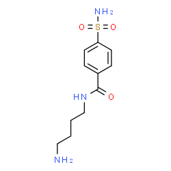 ChemSpider 2D Image | N-(4-Aminobutyl)-4-sulfamoylbenzamide | C11H17N3O3S