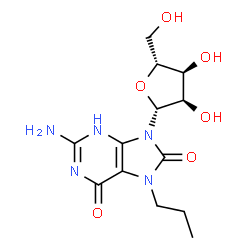 ChemSpider 2D Image | 8-Oxo-7-propylguanosine | C13H19N5O6