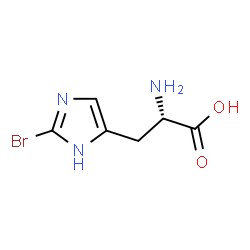 ChemSpider 2D Image | 2-Bromo-L-histidine | C6H8BrN3O2