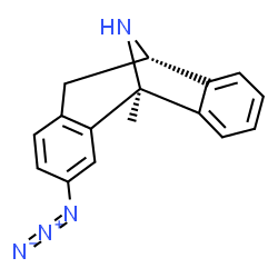 ChemSpider 2D Image | (1R,9S)-4-Azido-1-methyl-16-azatetracyclo[7.6.1.0~2,7~.0~10,15~]hexadeca-2,4,6,10,12,14-hexaene | C16H14N4