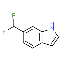 ChemSpider 2D Image | 6-(Difluoromethyl)-1H-indole | C9H7F2N