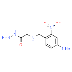 ChemSpider 2D Image | 2-[(4-Amino-2-nitrobenzyl)amino]acetohydrazide | C9H13N5O3