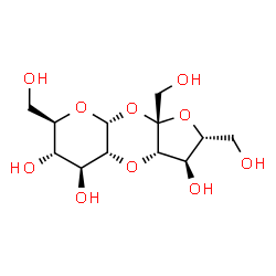ChemSpider 2D Image | (2R,3R,3aS,4aR,5S,6S,7R,8aR,9aS)-2,7,9a-Tris(hydroxymethyl)octahydro-5H-furo[2,3-b]pyrano[3,2-e][1,4]dioxine-3,5,6-triol | C12H20O10