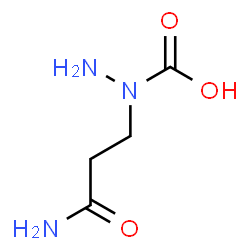 ChemSpider 2D Image | 1-(3-Amino-3-oxopropyl)hydrazinecarboxylic acid | C4H9N3O3