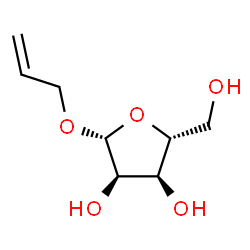ChemSpider 2D Image | Allyl beta-D-ribofuranoside | C8H14O5
