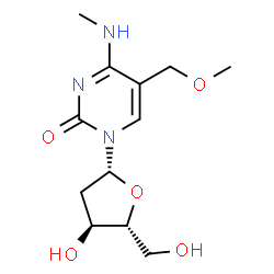 ChemSpider 2D Image | 2'-Deoxy-5-(methoxymethyl)-N-methylcytidine | C12H19N3O5