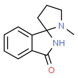 ChemSpider 2D Image | 1'-Methylspiro[isoindole-1,2'-pyrrolidin]-3(2H)-one | C12H14N2O