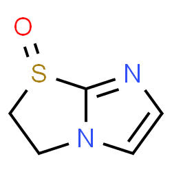 ChemSpider 2D Image | 2,3-Dihydroimidazo[2,1-b][1,3]thiazole 1-oxide | C5H6N2OS
