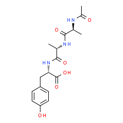 ChemSpider 2D Image | N-Acetyl-L-alanyl-L-alanyl-L-tyrosine | C17H23N3O6