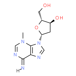 ChemSpider 2D Image | 2'-Deoxy-3-methyladenosine | C11H15N5O3