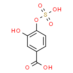 ChemSpider 2D Image | 3-Hydroxy-4-(sulfooxy)benzoic acid | C7H6O7S