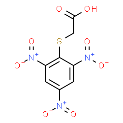 ChemSpider 2D Image | [(2,4,6-Trinitrophenyl)sulfanyl]acetic acid | C8H5N3O8S
