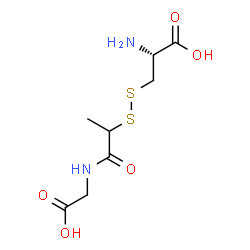 ChemSpider 2D Image | 3-({1-[(Carboxymethyl)amino]-1-oxo-2-propanyl}disulfanyl)-L-alanine | C8H14N2O5S2