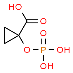 ChemSpider 2D Image | 1-(Phosphonooxy)cyclopropanecarboxylic acid | C4H7O6P