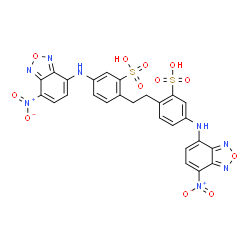 ChemSpider 2D Image | 2,2'-(1,2-Ethanediyl)bis{5-[(7-nitro-2,1,3-benzoxadiazol-4-yl)amino]benzenesulfonic acid} | C26H18N8O12S2