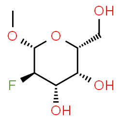 ChemSpider 2D Image | Methyl 2-deoxy-2-fluoro-beta-D-galactopyranoside | C7H13FO5