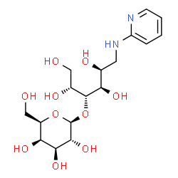 ChemSpider 2D Image | 1-Deoxy-4-O-beta-D-galactopyranosyl-1-(2-pyridinylamino)-D-glucitol | C17H28N2O10