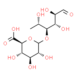 ChemSpider 2D Image | 6-Deoxy-4-O-D-glucopyranuronosyl-L-mannose | C12H20O11