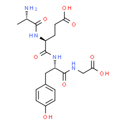 ChemSpider 2D Image | L-Alanyl-L-alpha-glutamyl-L-tyrosylglycine | C19H26N4O8