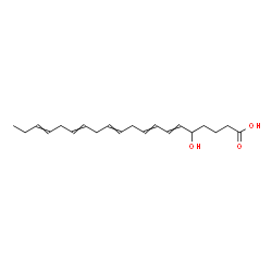 ChemSpider 2D Image | 5-Hydroxy-6,8,11,14,17-icosapentaenoic acid | C20H30O3