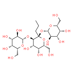 ChemSpider 2D Image | beta-D-Galactopyranosyl beta-D-galactopyranosyl-(1->2)-1-C-propyl-alpha-D-galactopyranoside | C21H38O16