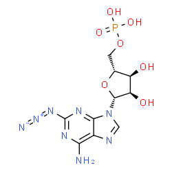 ChemSpider 2D Image | 2-Azidoadenosine 5'-(dihydrogen phosphate) | C10H13N8O7P