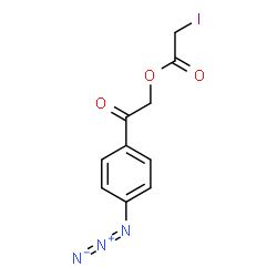 ChemSpider 2D Image | p-Azidophenacyl iodoacetate | C10H8IN3O3