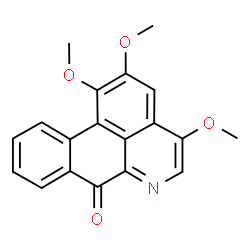 ChemSpider 2D Image | 1,2,4-Trimethoxy-7H-dibenzo[de,g]quinolin-7-one | C19H15NO4