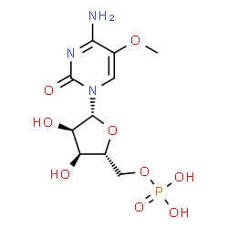 ChemSpider 2D Image | 5-Methoxycytidine 5'-(dihydrogen phosphate) | C10H16N3O9P