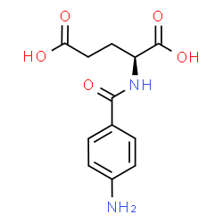 ChemSpider 2D Image | N-(4-Aminobenzoyl)-L-glutamic acid | C12H14N2O5