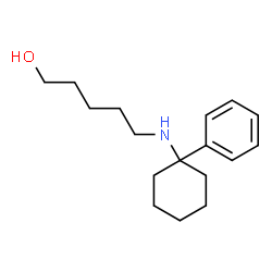ChemSpider 2D Image | 5-[(1-Phenylcyclohexyl)amino]-1-pentanol | C17H27NO