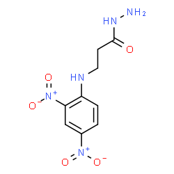 ChemSpider 2D Image | 3-[(2,4-Dinitrophenyl)amino]propanehydrazide | C9H11N5O5