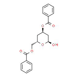 ChemSpider 2D Image | 3,6-Di-O-benzoyl-2,4-dideoxy-alpha-D-erythro-hexopyranose | C20H20O6