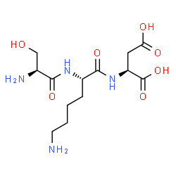 ChemSpider 2D Image | L-Seryl-L-lysyl-L-aspartic acid | C13H24N4O7