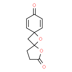 ChemSpider 2D Image | 1,6-Dioxadispiro(4.1.5.1)trideca-8,11-diene-2,10-dione | C11H10O4