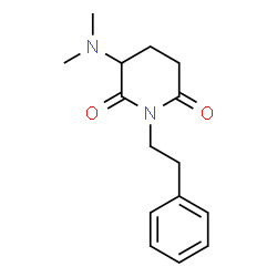 ChemSpider 2D Image | 3-(Dimethylamino)-1-(2-phenylethyl)-2,6-piperidinedione | C15H20N2O2