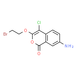 ChemSpider 2D Image | 7-Amino-4-chloro-3-(2-bromo-ethoxy)-isocoumarin | C11H9BrClNO3