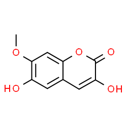 ChemSpider 2D Image | 3,6-Dihydroxy-7-methoxy-2H-chromen-2-one | C10H8O5