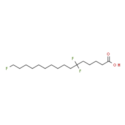 ChemSpider 2D Image | 6,6,16-Trifluorohexadecanoic acid | C16H29F3O2