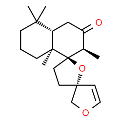ChemSpider 2D Image | (2''S,3R,4a''S,5'R,8a''S)-2'',5'',5'',8a''-Tetramethyl-3',4',4a'',5'',6'',7'',8'',8a''-octahydro-2''H-dispiro[furan-3,2'-furan-5',1''-naphthalen]-3''(4''H)-one | C20H30O3
