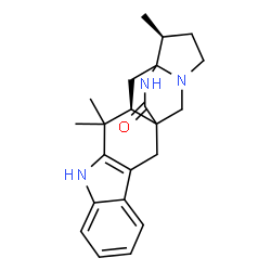 ChemSpider 2D Image | (13R,16S)-12,12,16-Trimethyl-10,19,22-triazahexacyclo[13.5.2.0~1,13~.0~3,11~.0~4,9~.0~15,19~]docosa-3(11),4,6,8-tetraen-21-one | C22H27N3O
