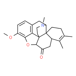 ChemSpider 2D Image | 13-Methoxy-5,6,19-trimethyl-11-oxa-19-azahexacyclo[10.9.1.0~1,10~.0~2,7~.0~2,18~.0~16,22~]docosa-5,12(22),13,15-tetraen-9-one | C24H29NO3