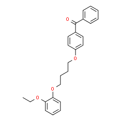 ChemSpider 2D Image | {4-[4-(2-Ethoxyphenoxy)butoxy]phenyl}(phenyl)methanone | C25H26O4