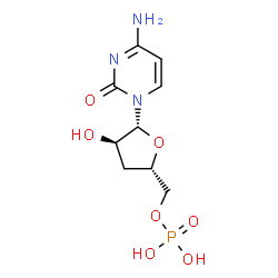 ChemSpider 2D Image | 3'-Deoxy-5'-cytidylic acid | C9H14N3O7P
