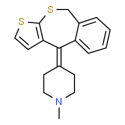 ChemSpider 2D Image | Pipethiadene | C18H19NS2