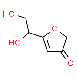 ChemSpider 2D Image | 5-(1,2-Dihydroxyethyl)-3(2H)-furanone | C6H8O4