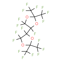 ChemSpider 2D Image | 4,4',5,5,5',5'-Hexafluoro-2,2,2',2'-tetrakis(trifluoromethyl)-4,4'-bi-1,3-dioxolane | C10F18O4
